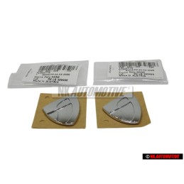 2x VW Original Plaquette (Autocollante) Chrome - 1K0853688 739