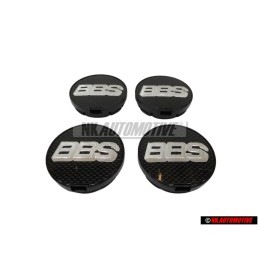 4x VW Original Enjoliveur De Roue Couleurs Chromees/Noir - 1H0601171B BXF