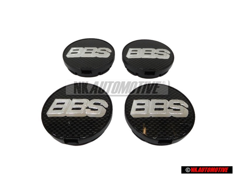 4x VW Original Enjoliveur De Roue Couleurs Chromees/Noir - 1H0601171B BXF