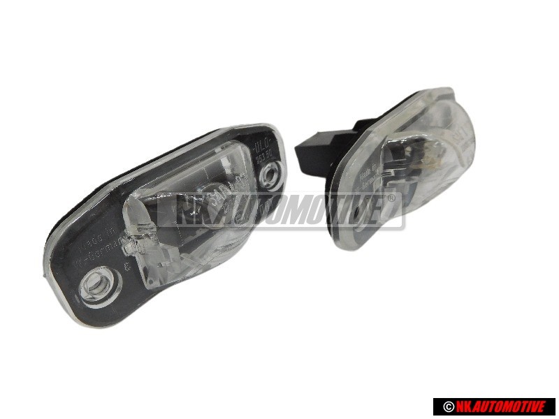 2x VW Original Feu Plaque D'Immatriculation - 357943021