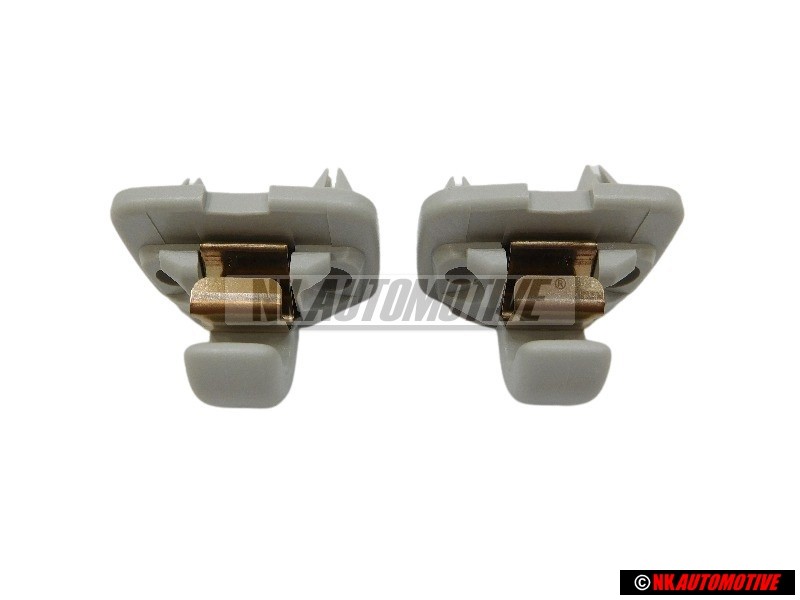 2x Audi Original Support P. Pare-Soleil Argent Etoile - 8W0857562A Z62
