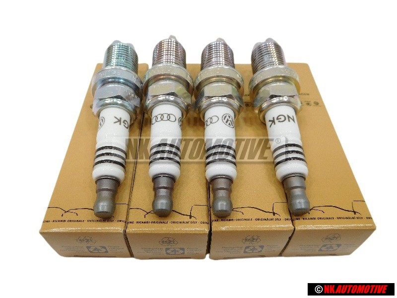 4x VW Original Bougie D'Allumage Longue Duree - 101000033AA