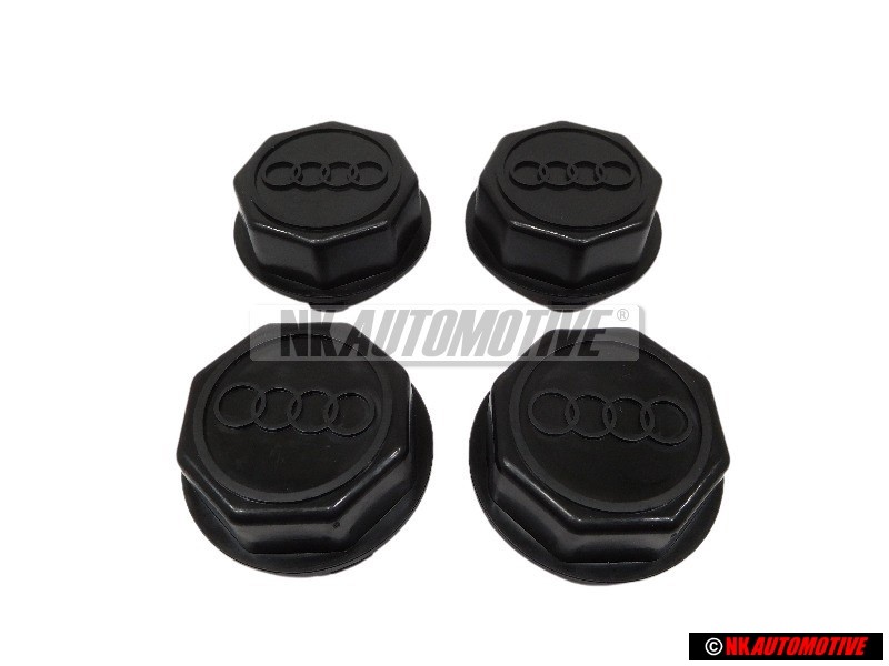 4x Audi Original Enjoliveur De Roue Noir Satine - 841601165 01C
