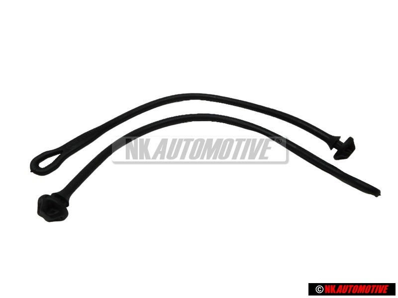 2x VW Original Sangle De Fixation Noir Satine - 1H6863447 B41