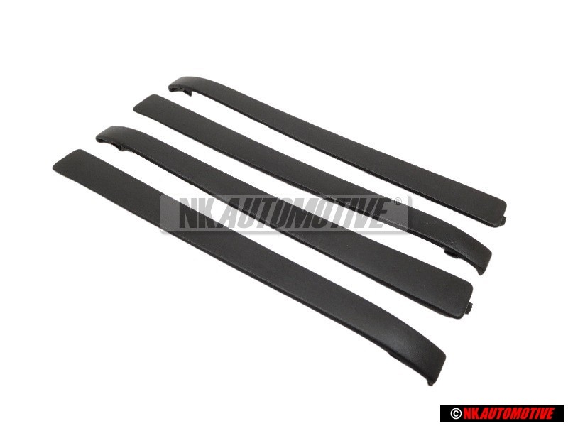 4x VW Original Ecran P. Poignee De Porte Noir Satine - 191837239 01C