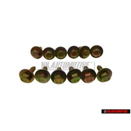 12x VW Original Vis A Tole 6Pans Avec Rondelle - 311821143