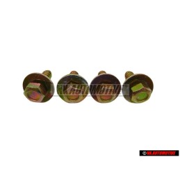 4x VW Original Vis A Tole 6Pans Avec Rondelle - 311821143