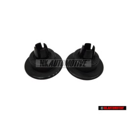 2x VW Original Support Pour Revetement Noir Satine - 191807193 01C