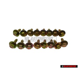 16x VW Original Vis A Tole 6Pans Avec Rondelle - 311821143