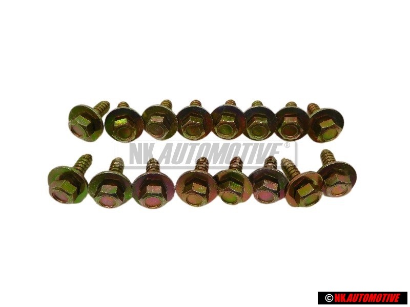 16x VW Original Vis A Tole 6Pans Avec Rondelle - 311821143