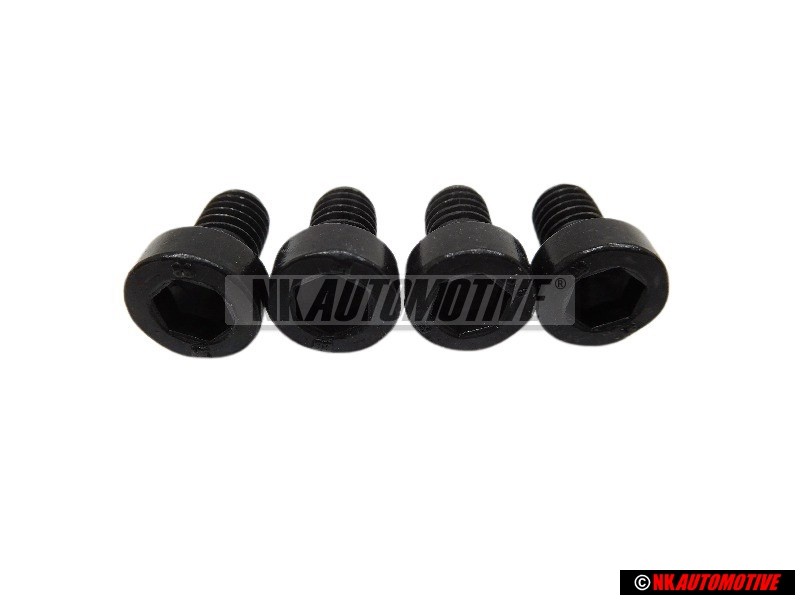 4x VW Original Vis A Tete Cylindrique Avec Six Pans Internes - N 0147653