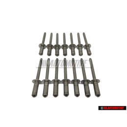 14x VW Original Rivet Aveugle - N 90478601