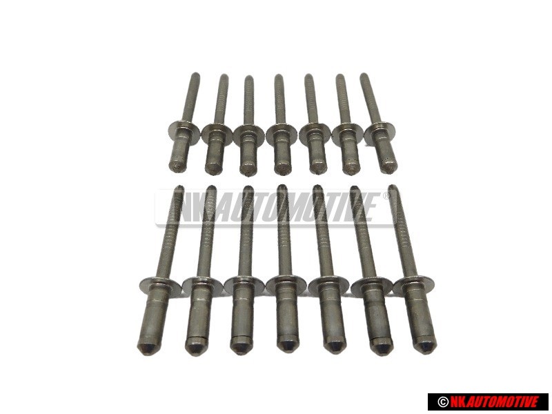 14x VW Original Rivet Aveugle - N 90478601