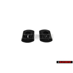 2x VW Original Bouton-Ression Noir Satine - 535853733 01C