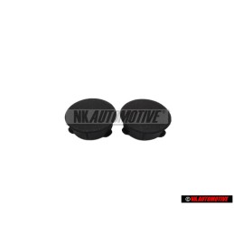 2x VW Original Obturateur Noir - 535867842A 4FB
