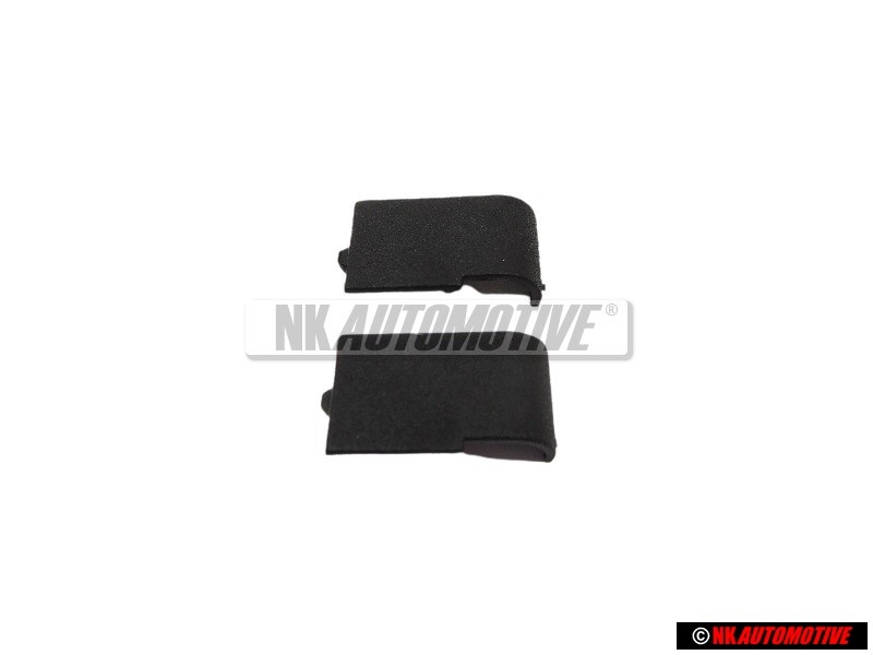 2x VW Original Capuchon Noir Satine - 357857621 01C