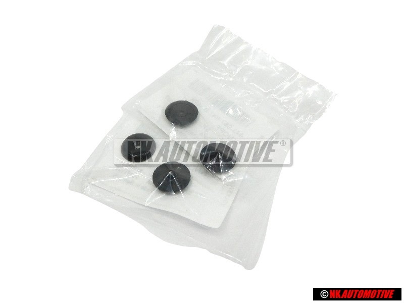 2x VW Original Bouton Soul (Noir) - 443857847B 4PK