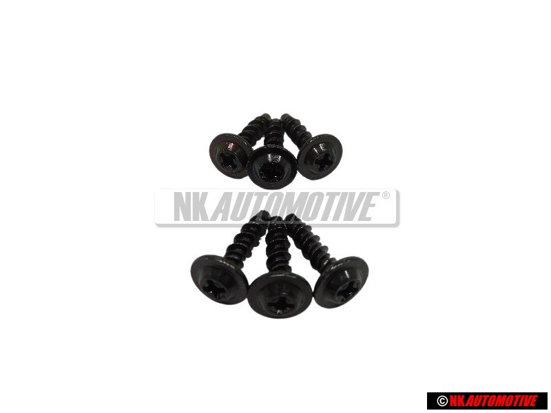 6x VW Original Vis Plastique A Tete Fendue - 433862195
