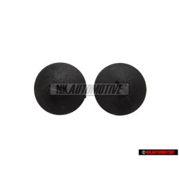 2x VW Original Bouton-Ression Noir Satine - N 9006850101C
