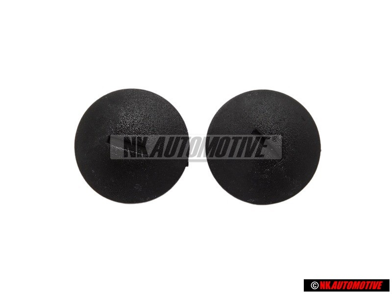 2x VW Original Bouton-Ression Noir Satine - N 9006850101C