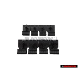 8x VW Original Support Noir Satine - 3A0867301 01C