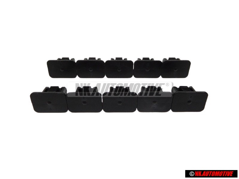 10x VW Original Clip Noir Satine - 357867646 9B9