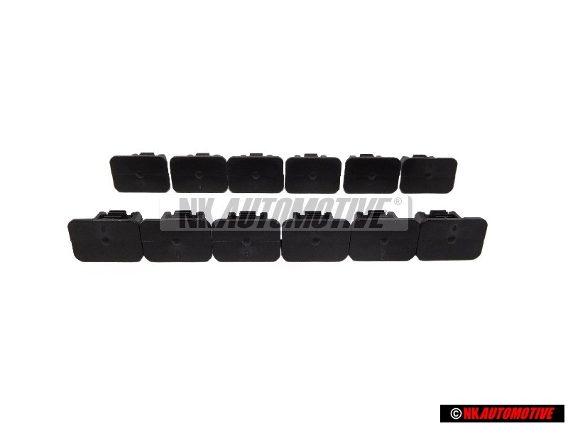 12x VW Original Clip Noir Satine - 357867646 9B9