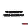 12x VW Original Clip Noir Satine - 357867646 9B9