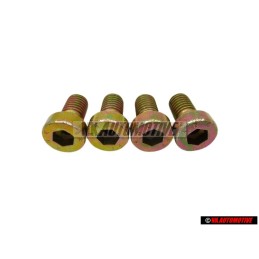 4x VW Original Vis A Tete Cylindrique Avec Six Pans Internes - N 0147702