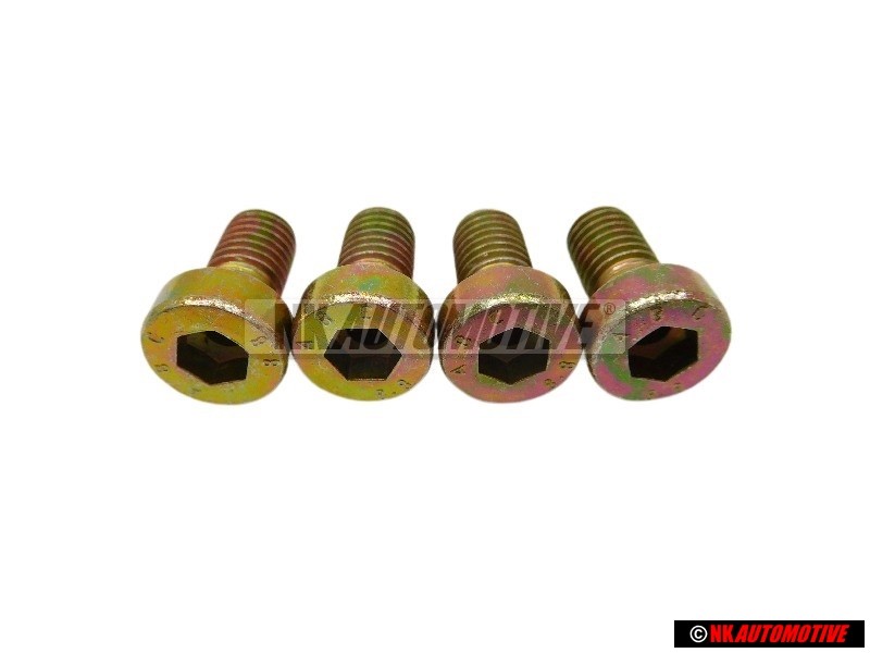 4x VW Original Vis A Tete Cylindrique Avec Six Pans Internes - N 0147702