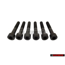 6x VW Original Vis A Tete Cylindrique Avec Six Pans Internes - N 0147513