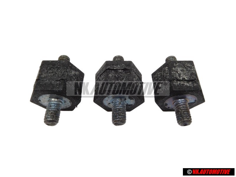 3x VW Original Patin Metal Caoutchouc - 191201256