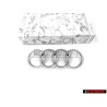 Audi Original Anneaux Avant Embleme Logo Chrome - 447853605