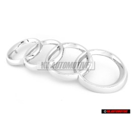 Audi Original Anneaux Avant Embleme Logo Chrome - 447853605
