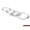 Audi Original Anneaux Avant Embleme Logo Chrome - 447853605