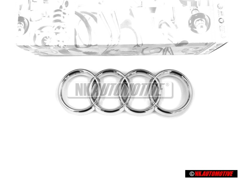 Audi Original Anneaux Avant Embleme Logo Chrome - 4D0853605