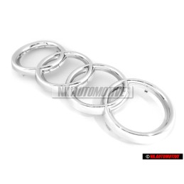 Audi Original Anneaux Avant Embleme Logo Chrome - 4D0853605