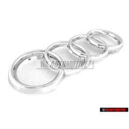 Audi Original Anneaux Avant Embleme Logo Chrome - 4D0853605
