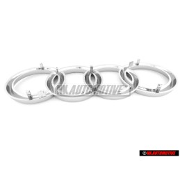 Audi Original Anneaux Avant Embleme Logo Chrome - 4D0853605