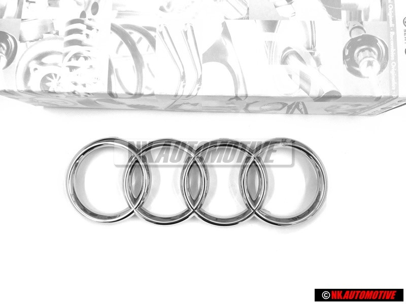 Audi Original Anneaux Avant Embleme Logo Chrome - 4D0853605A 2ZZ