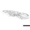Audi Original Anneaux Avant Embleme Logo Chrome - 4D0853605A 2ZZ