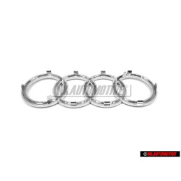 Audi Original Anneaux Avant Embleme Logo Chrome - 4D0853605A 2ZZ