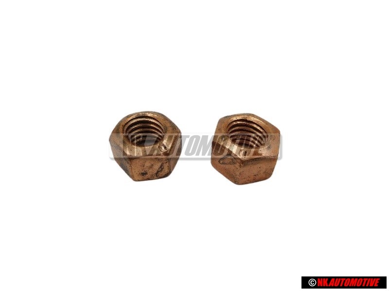 2x VW Original Ecrou 6 Pans, Autoserreur - N 90085001