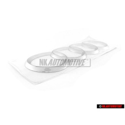 Audi Original Anneaux Arrière Embleme Logo Chrome - 4F0853742 2ZZ