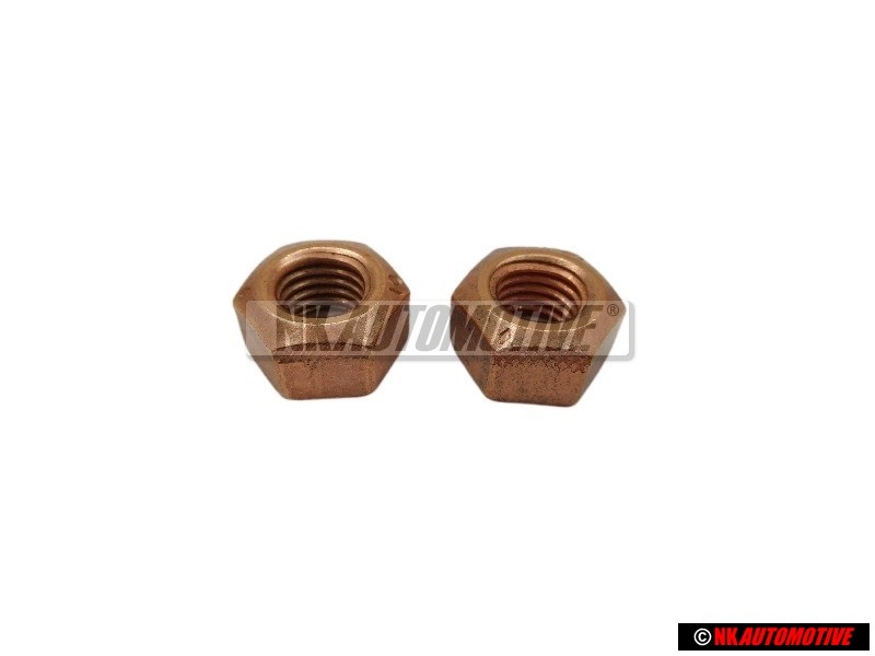 2x VW Original Ecrou 6 Pans, Autoserreur - N 0221464