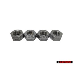 4x VW Original Ecrou 6 Pans, Autoserreur - N 90074401