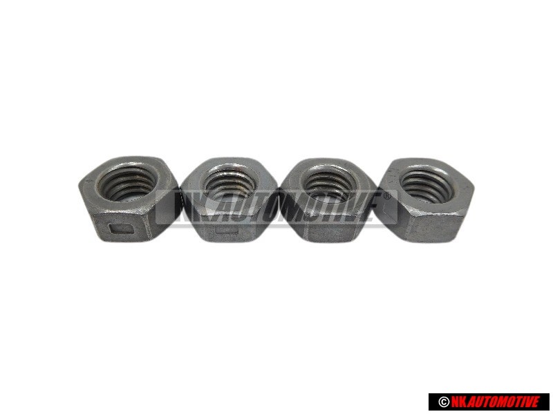 4x VW Original Ecrou 6 Pans, Autoserreur - N 90074401