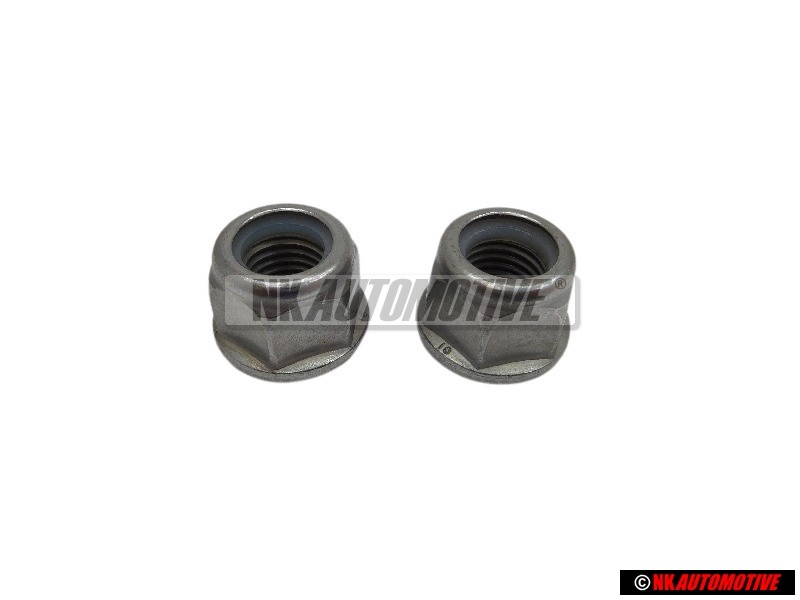 2x VW Original Ecrou 6 Pans, Autoserreur - N 90635001
