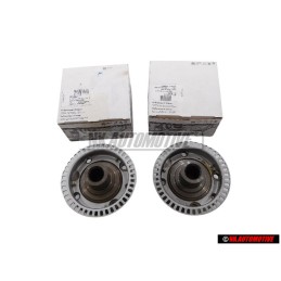 2x VW Original Moyeu De Roue Avec Rotor - 357407613B