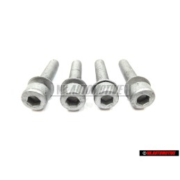 4x VW Original Vis A Tete Cylindrique Avec Six Pans Internes - N 10022701